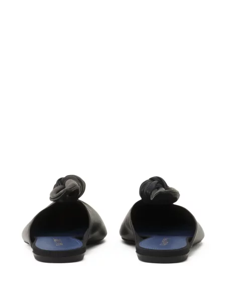 Papuci tip mules Lanvin fără toc negru