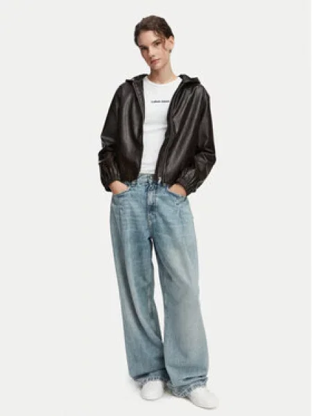 Calvin Klein Jeans Prehodna jakna temno rjava