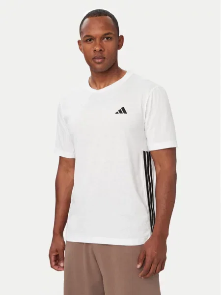 Ριγέ γυμναστήριο sneakers Adidas λευκό