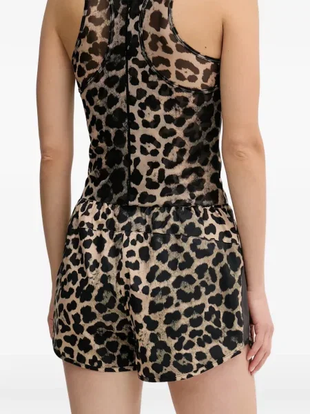 Pantaloni scurți P.e Nation cu imagine cu model leopard