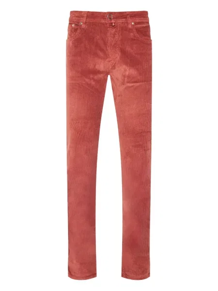 Pantaloni Jacob Cohën de catifea cord roșu
