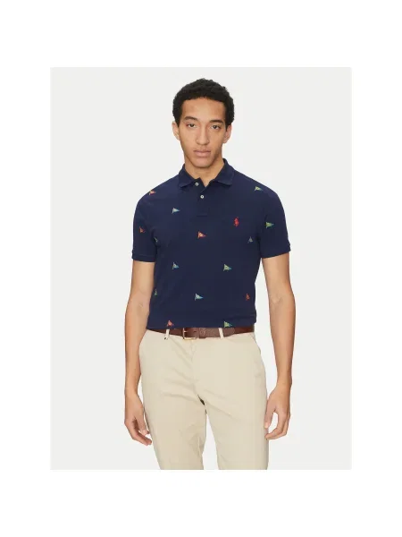 POLO RALPH LAUREN Tenisz póló | Custom slim fit kék