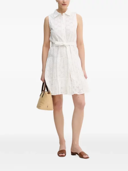 Rochie mini Lola_casademunt cu broderie alb