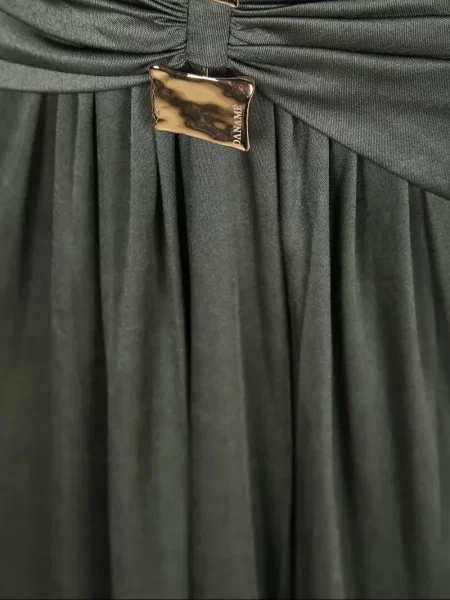 Rochie Danamé cu decolteu în V verde