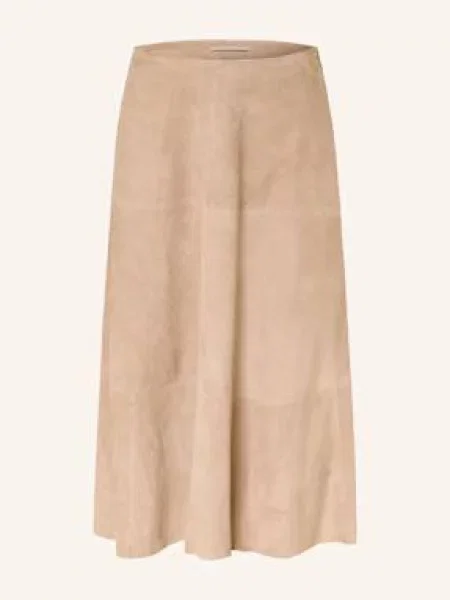 The Mercer N.Y. Spódnica Skórzana beige beżowa