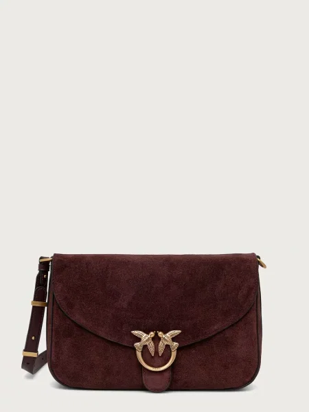Pinko crossbody torbica semišasta