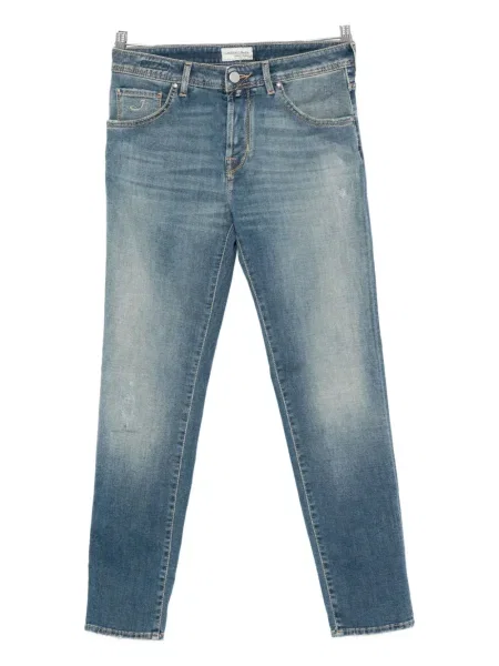 Дънки Jacob Cohën с протрити краища синьо