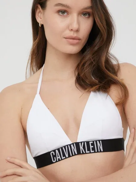 Calvin Klein Plavková podprsenka bílá
