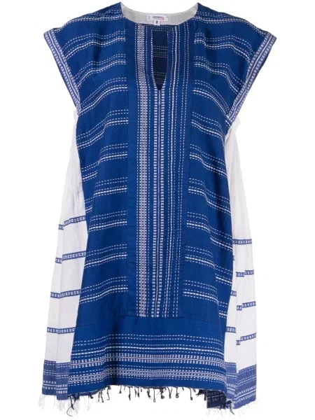 Krótka sukienka mini Lemlem garniturowa niebieska