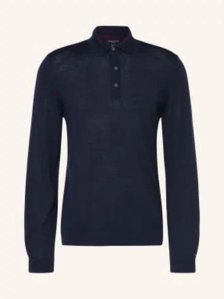 Tommy Hilfiger Pletená Polokošile tmavě modrá