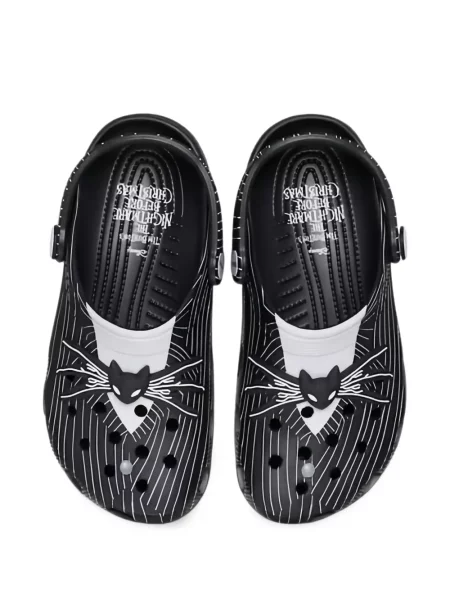 Papuci tip mules Crocs clasici negru