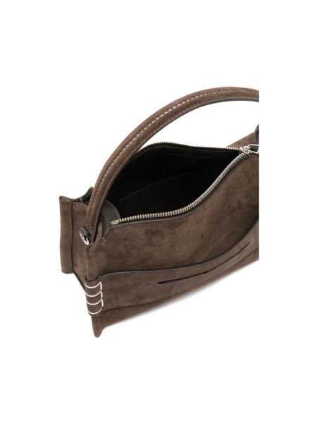 Loafersy Jw Anderson skórzane brązowe