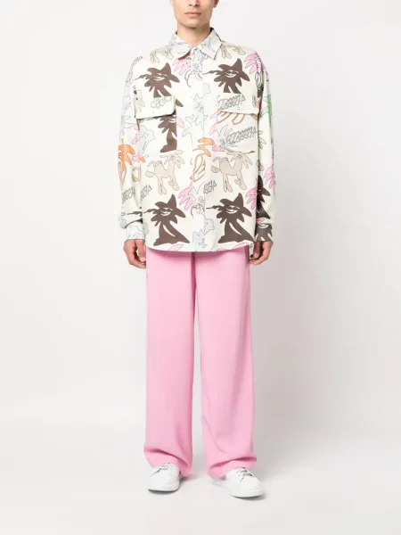 Raštuota ilgas marškiniai Palm Angels