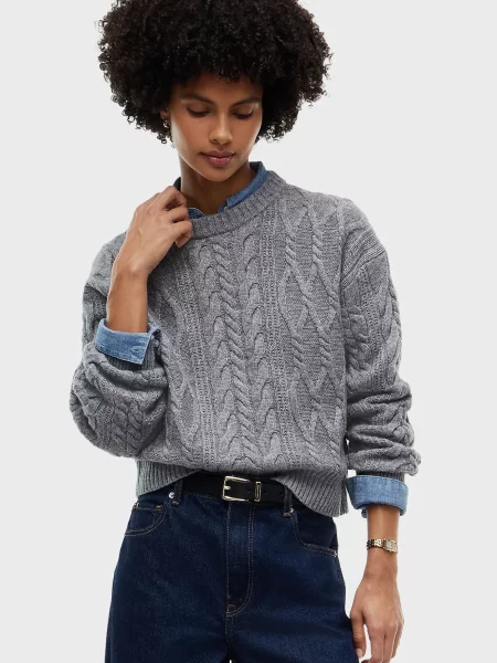 Вовняний светр Tommy Hilfiger сірий