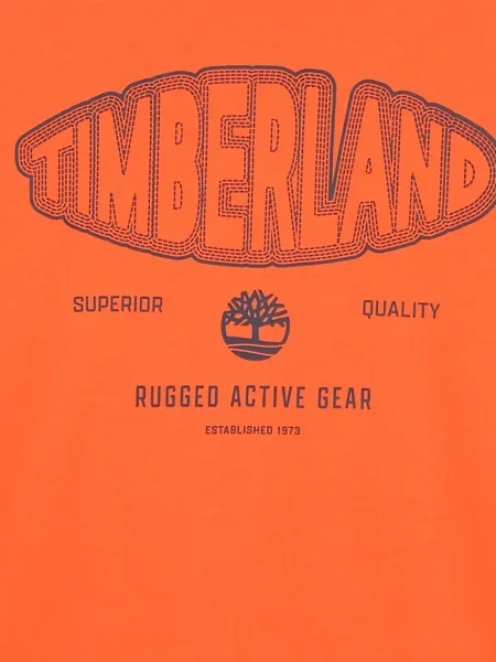 Koszulka dziecięca Timberland pomarańczowa