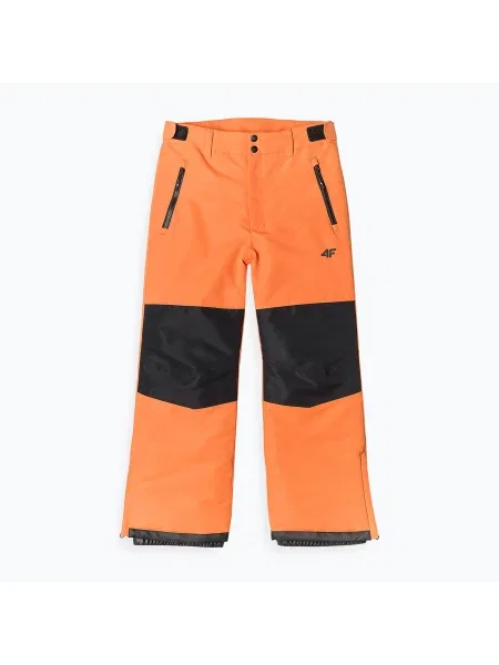 Pantaloni de snowboard pentru copii 4F FNK orange portocaliu