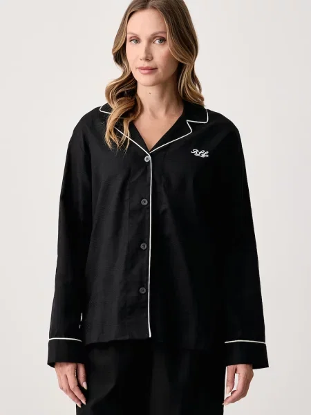 Lauren Ralph Lauren dvojdielne pyžamo dámske čierna