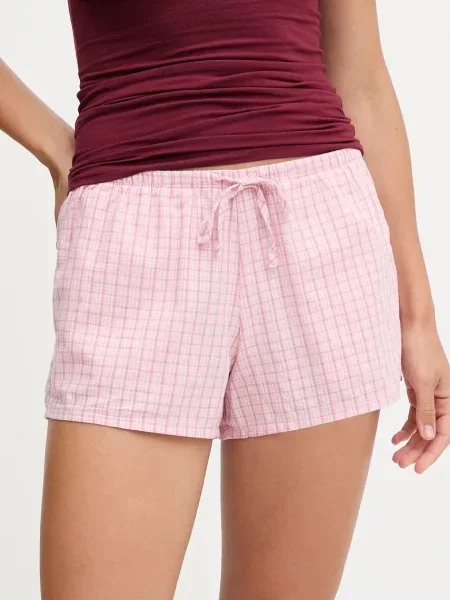 Pyžamové šortky Hollister Co. růžová