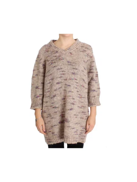 Sweter Pink Memories wełniany beżowy