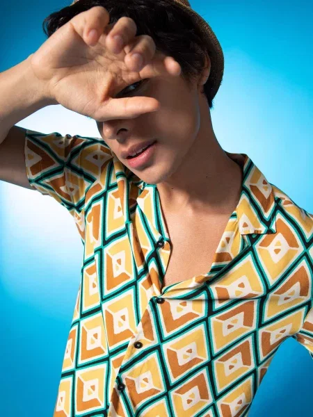 Риза Defacto сиво