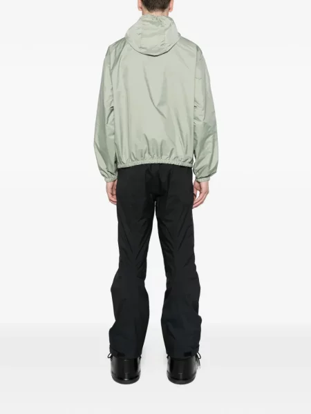 Ветровка Moncler с качулка зелено