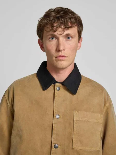 Kurtka jeansowa o kroju regular fit z czystej bawełny model ‘DETROIT’ Boss Orange beżowa