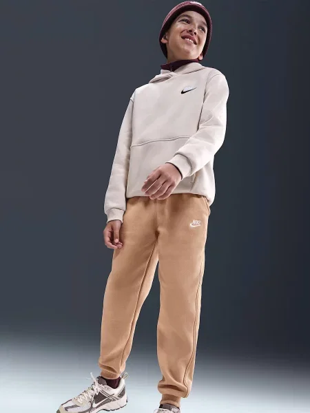Детские спортивные штаны Nike бежевые