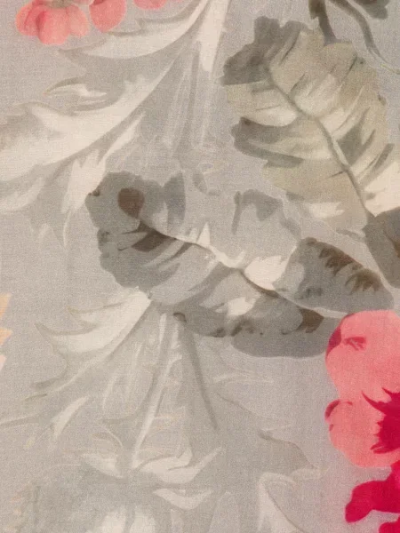 Fular Mouleta cu model floral cu imagine gri