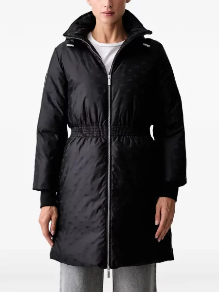Palton Armani Exchange cu glugă negru