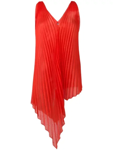 Top Poiret plisat roșu