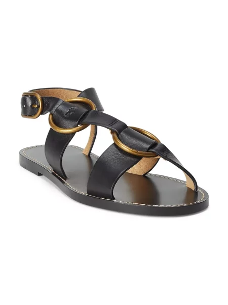 Polo Ralph Lauren sandały skórzane Plo Rng Sandal czarny