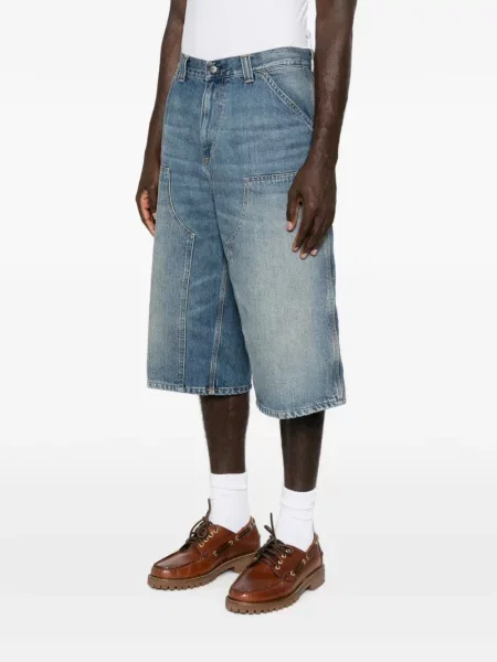 Къс дънкови шорти Carhartt Wip синьо