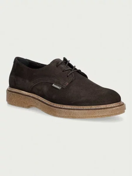 Barbour pantofi pentru bărbați din piele întoarsă Harefield maro