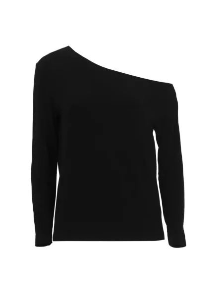 Sweter Norma Kamali z długim rękawem czarny