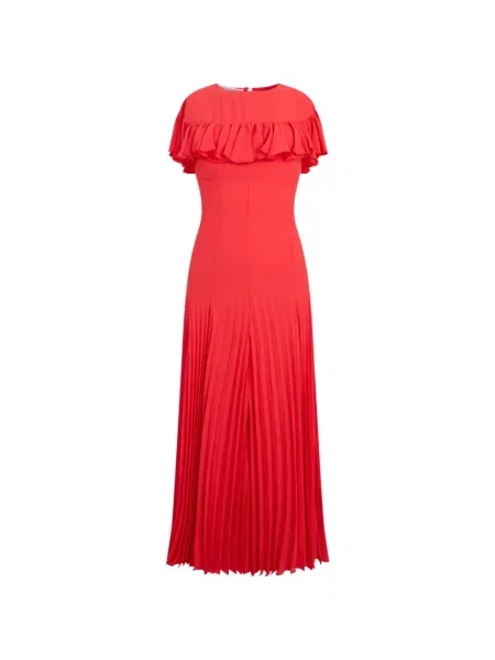 Rochie maxi Philosophy Di Lorenzo Serafini cu volane roșu