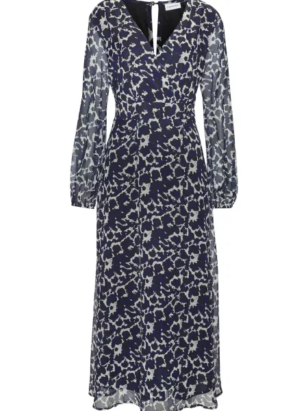 LASCANA Rochie albastru închis / negru / murdar alb