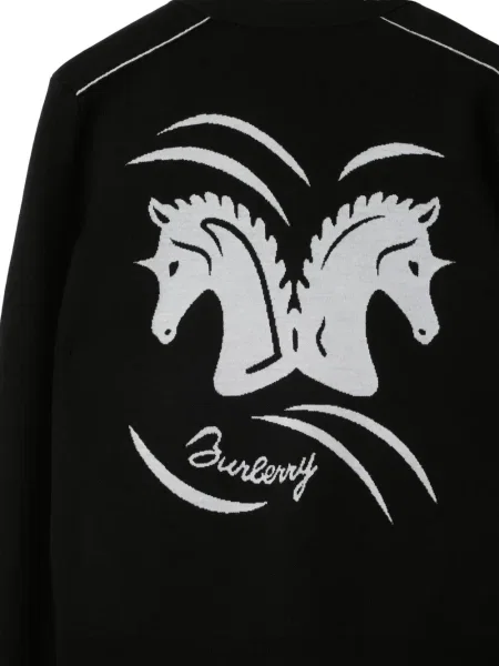 Cardigan Burberry cu lentilă oglindă negru