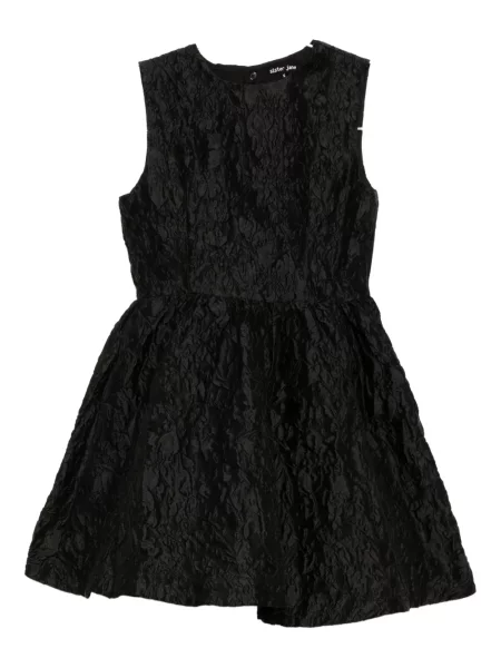 Jacquard odgovarati mini haljina Sister Jane otvorena leđa crna