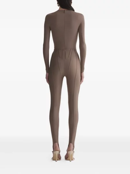 Legginsy Mugler brązowe