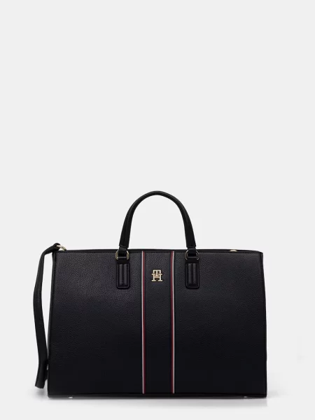 Torba z uchwytem z imitacji skóry Tommy Hilfiger