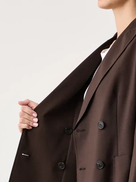 Шерстяной двубортный пиджак Weekend Max Mara
