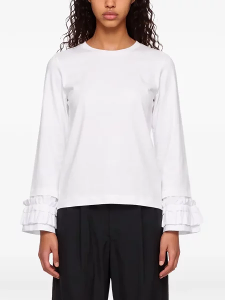 Lung tricou Comme Des Garçons alb