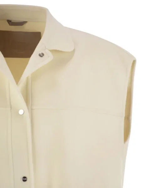 Pstryknąć kamizelka Herno wełniana