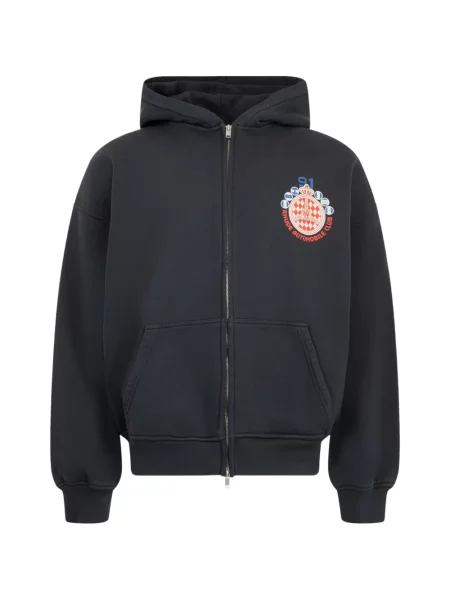 Bluza z kapturem Rhude z nadrukiem czarna
