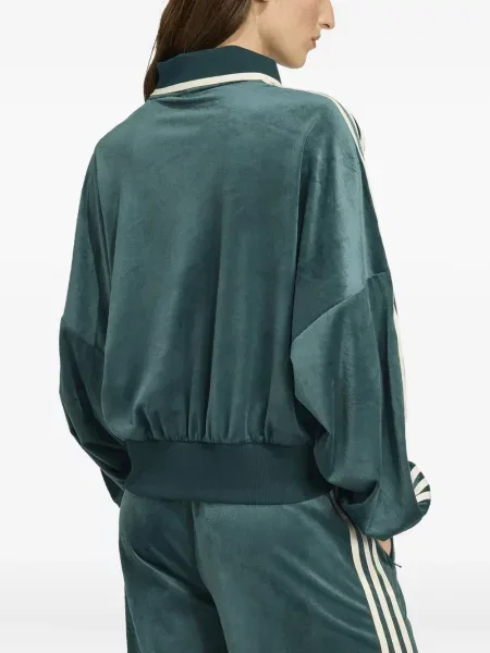 Aksamitne sneakersy Adidas Samba szare