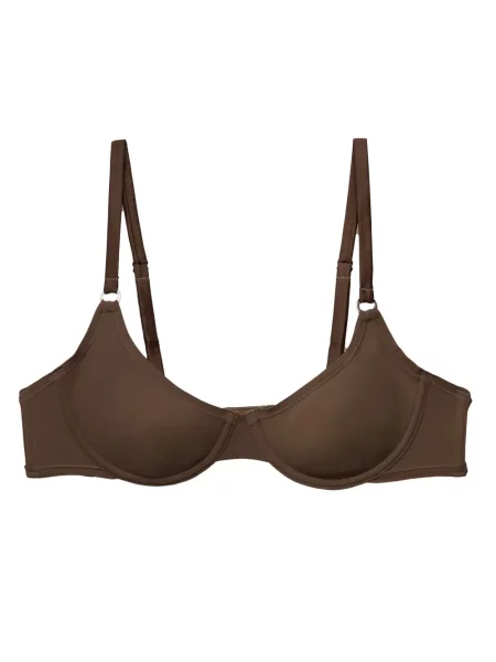 Разтягам сутиен Fleur Du Mal кафяво