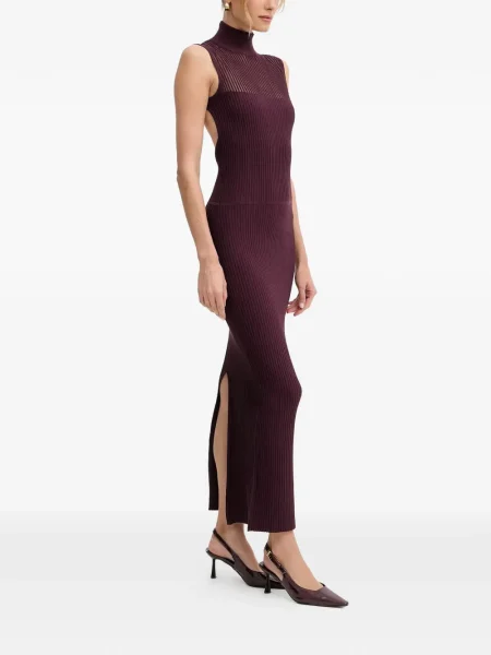 Rochie midi Patrizia Pepe până la genunchi de costum roșu