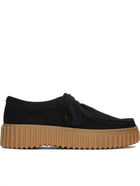 Półbuty Clarks zamszowe czarne
