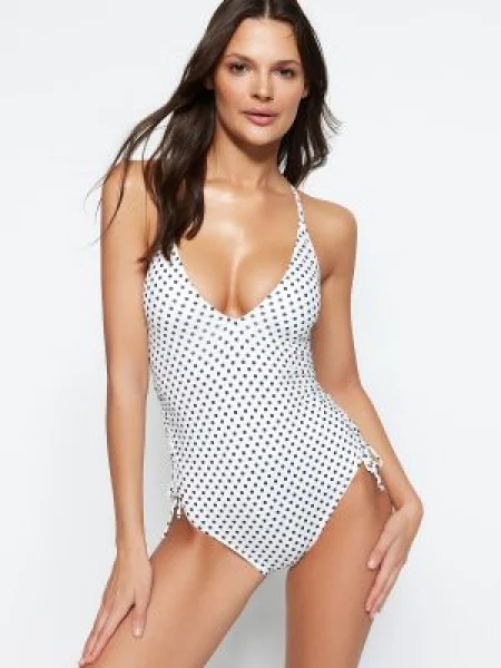 Costum de baie Trendyol alb