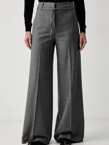 Paul&Shark pantaloni de costum pentru femei cu lână gri